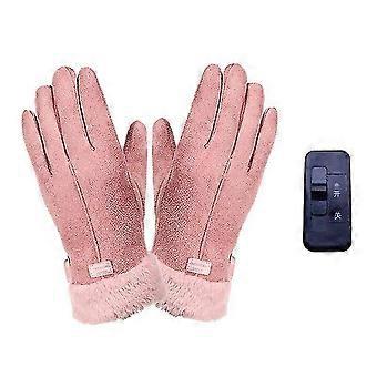 Frauen Usb Heizung Handschuhe Damen Winter warme Handschuhe Elektrofahrrad Handschuhe Outdoor Reiten elektrische Heizung Handschuhe