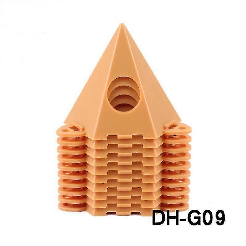 Hexagonal Paint Frame Triangle Paint Pad Mini Brush Wood Wax Paint Stands Plastick Mat