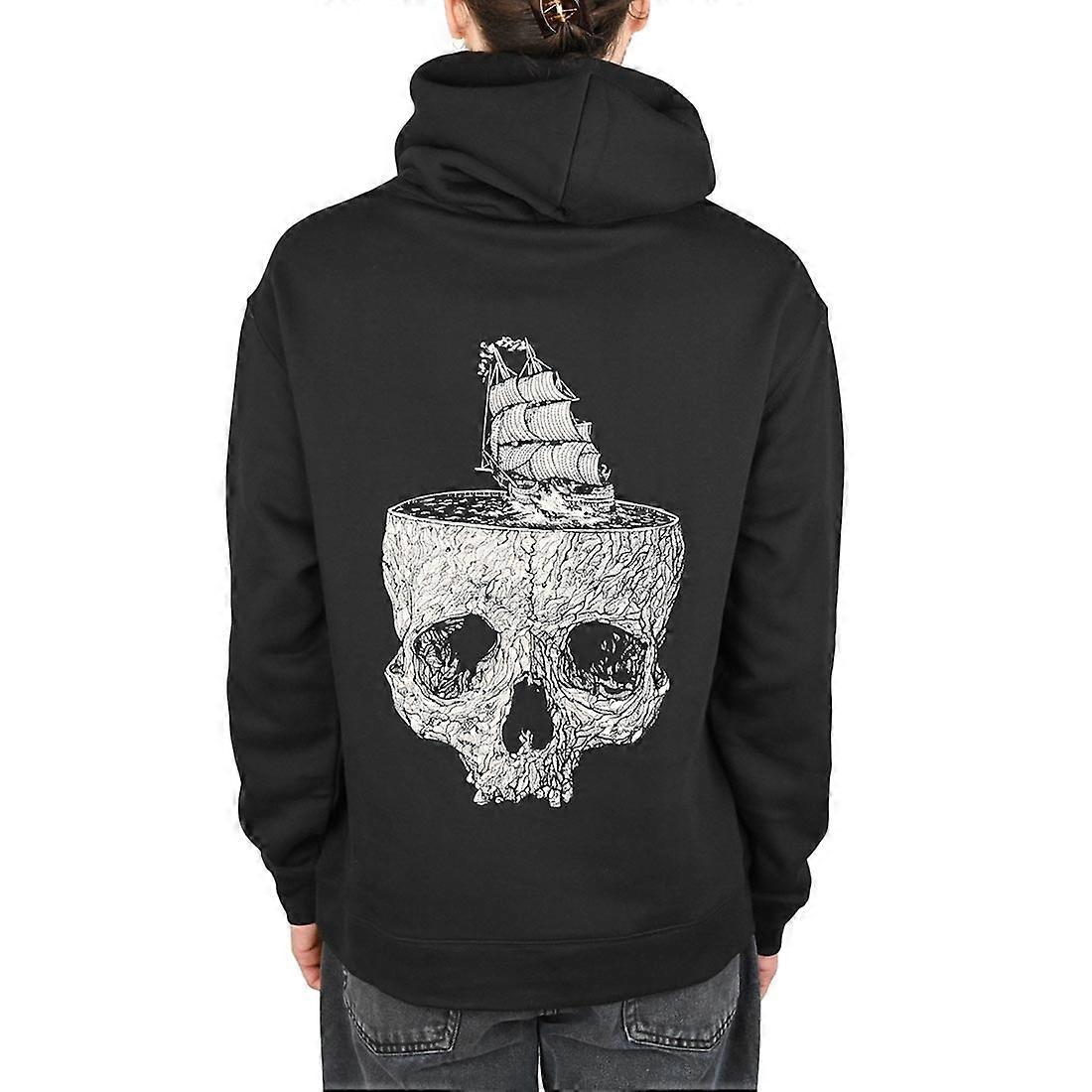 Heathen Stormy Seas Pullover Kapuzenpullover - Schwarz