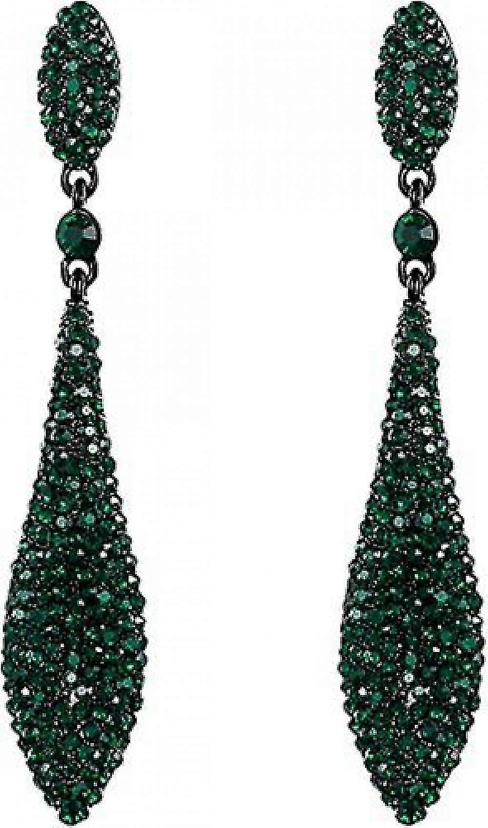 Damen Austrian Crystal Double Waterdrop Pierced Dangle Ohrringe