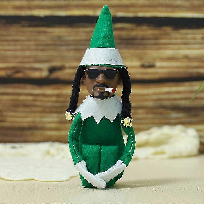 Superior Christmas Decorations Creative Snoop On A Stoop Elf Doll Xmas Plush On A Bent Home Latex Ornaments New Year Elf Doll Gifts 2024