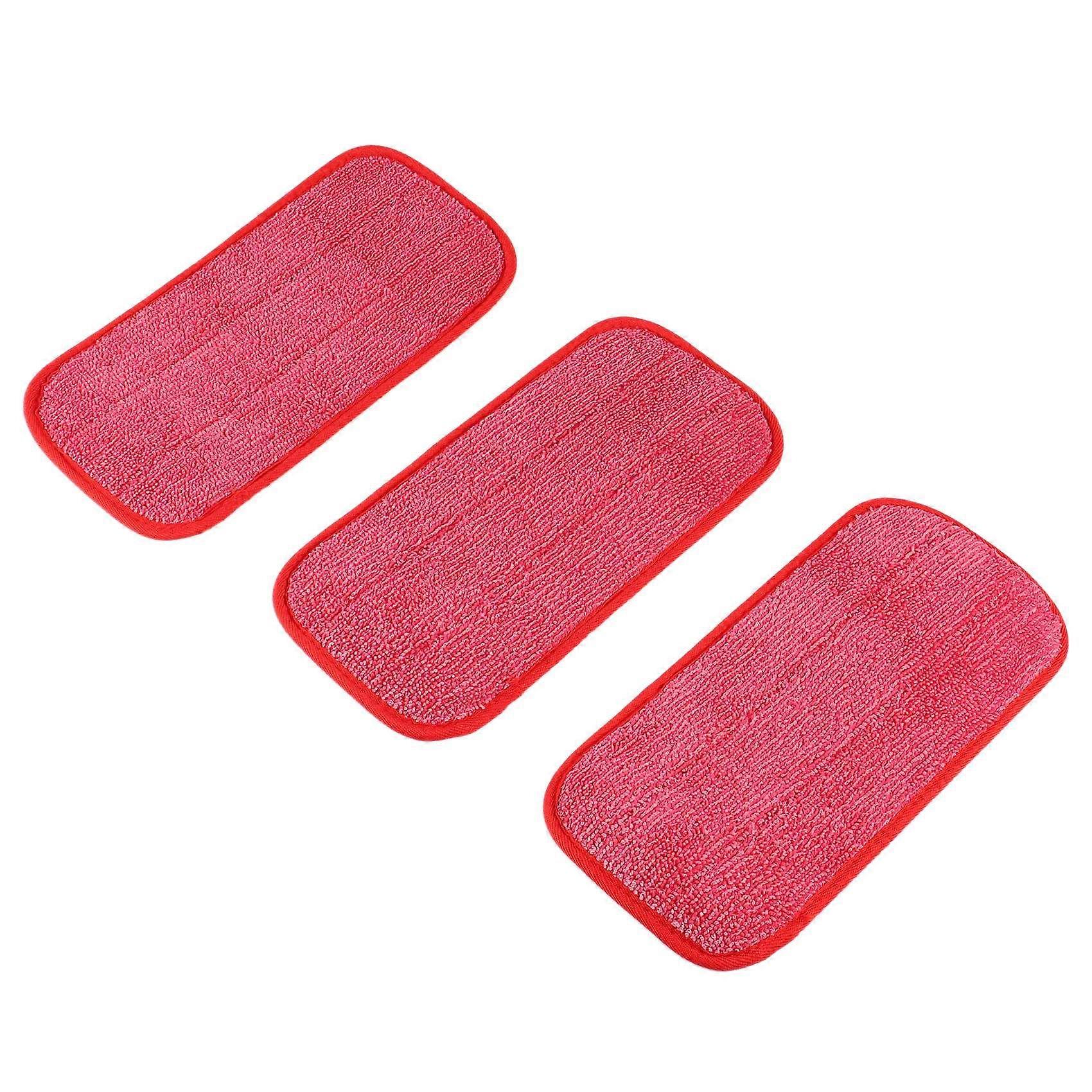 Reusable Mop Pads Compatible with Wetjet Washable Microfiber Mop Pad Refills Pads Mop Heads Red