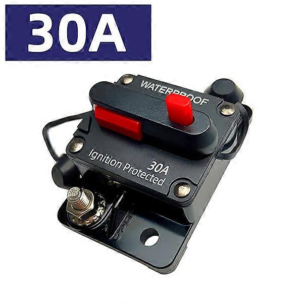 Circuit Breaker Fuse 20A to 300A Manual Reset Inline Fuse Inverter Waterproof Auto Car Yacht AV Aduio Video System IP6 12V 48VDC