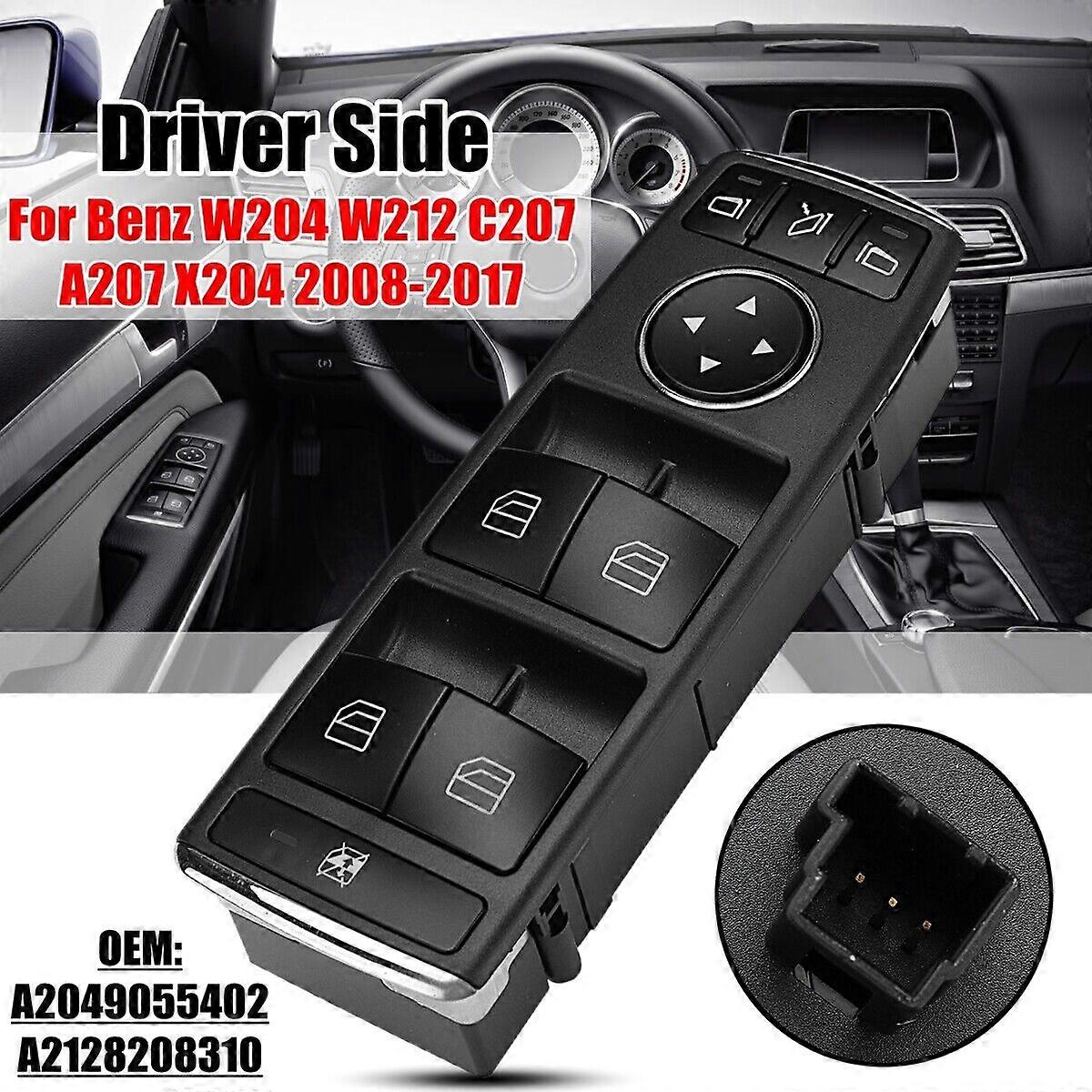 Left window lift button switch control for Mercedes W204 W212 C207/A207
