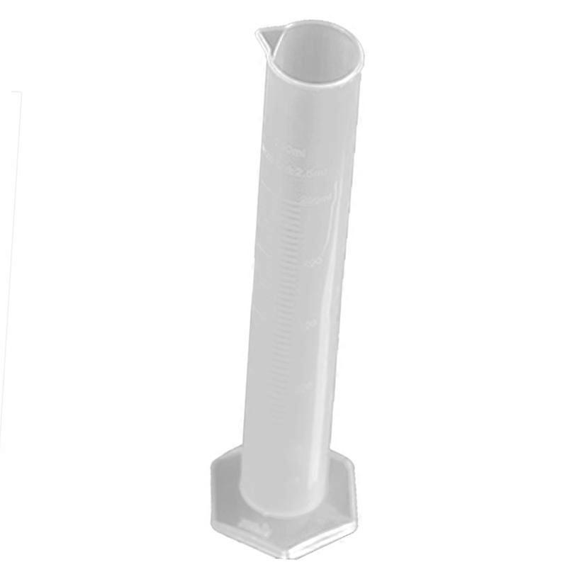 250ml Large Capacity Straight Plastic Measuring Cylinder for Accurate Fluid Measurement