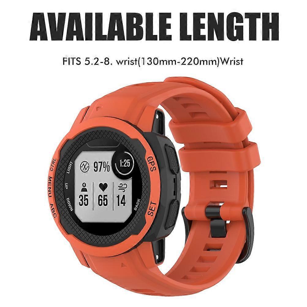 Replacement Straps for Garmin Instinct 2s Sports GPS Smartwatch Silicone with Tools