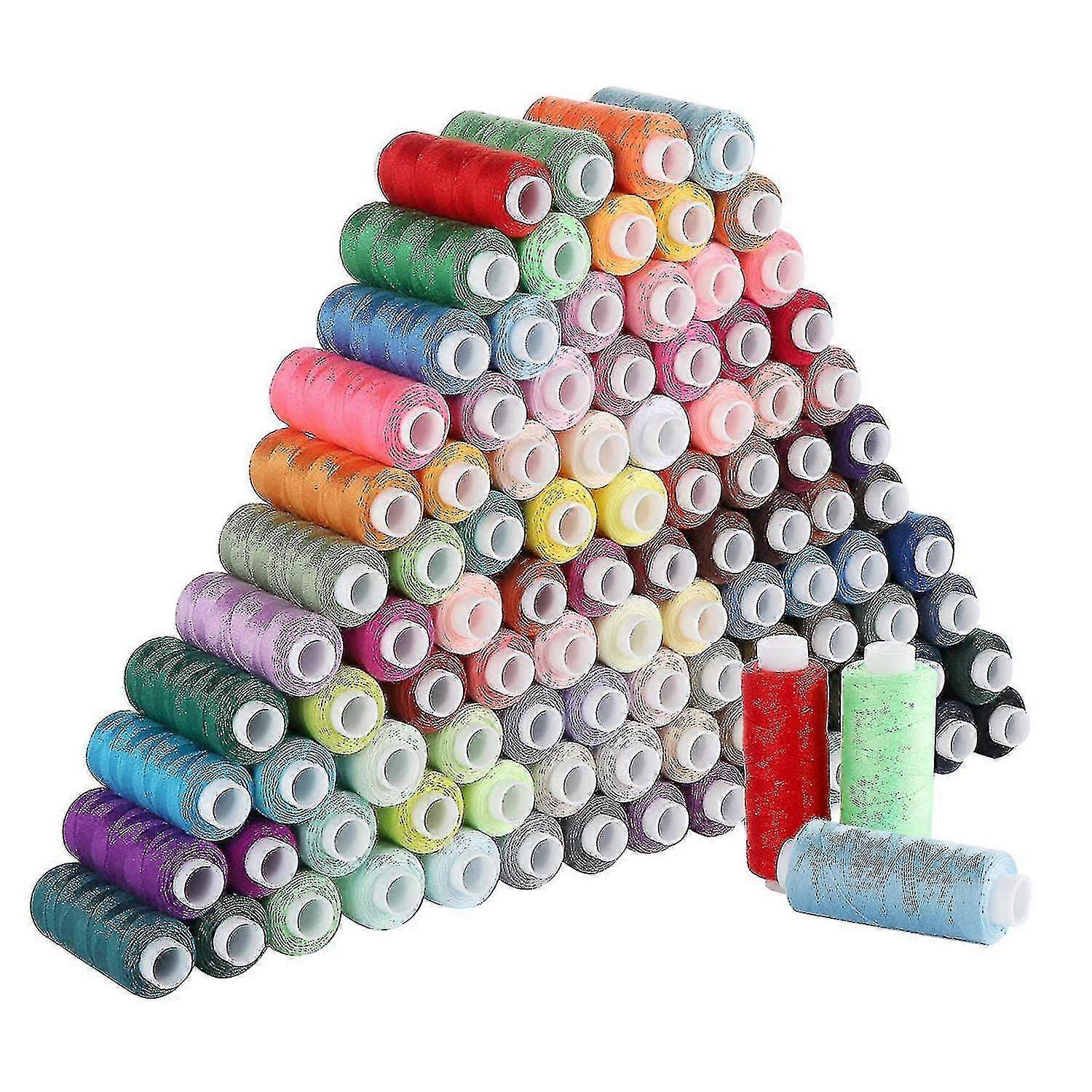 Sewing Thread Group 100 Colors 250yd Each Spool, Compatible With Manual/machine Sewing PXCL