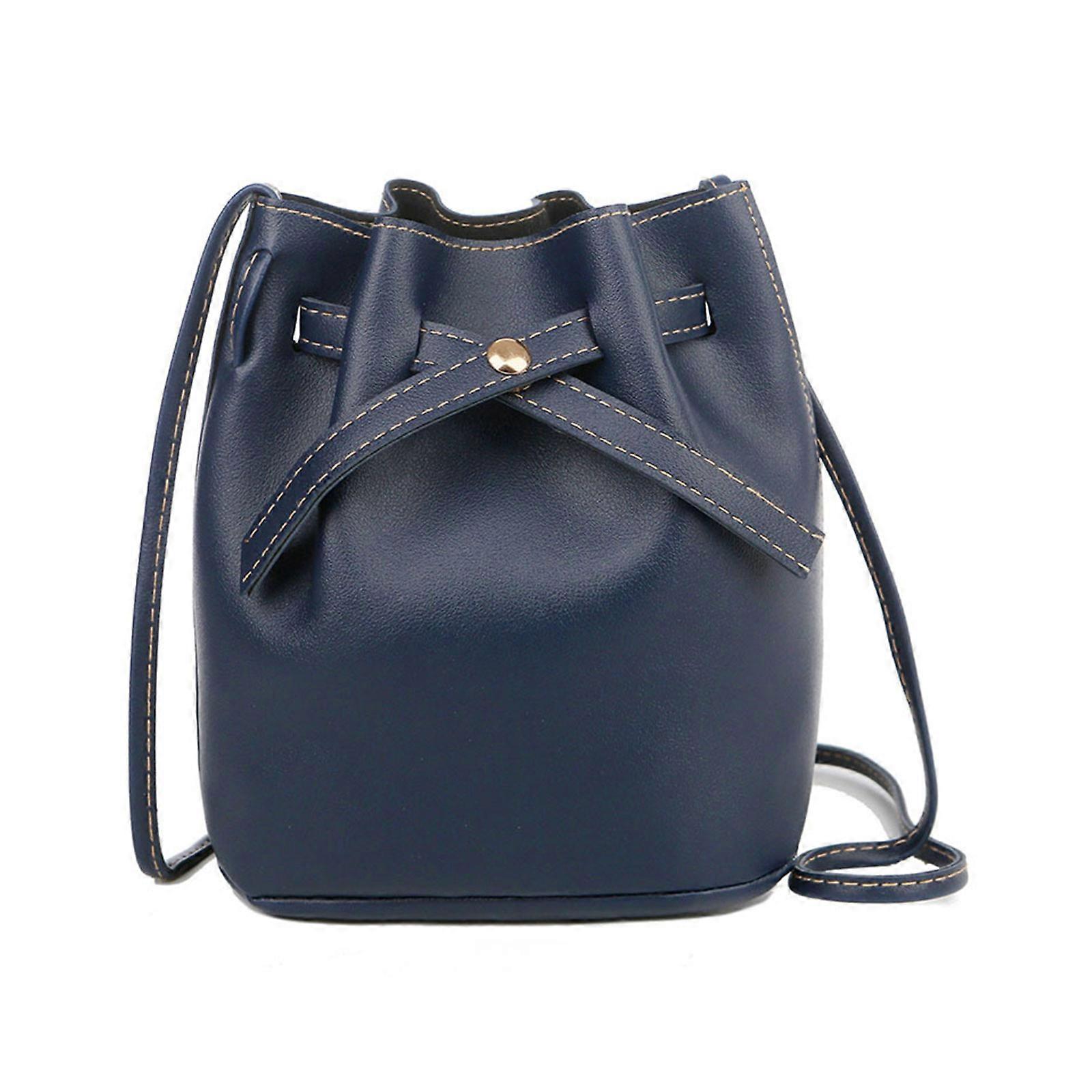 Torba typu bucket dla kobiet Torebka ze sznurka ze skóry Pu Torebka Tote Torebka Crossbody Bag Miękka regulowana