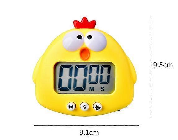 Yellow Chicken Cartoon Egg Timer Cooking Eggs Mechanical Clock Baking Cooking Countdown Timer Management Kitchen Tools Supplies