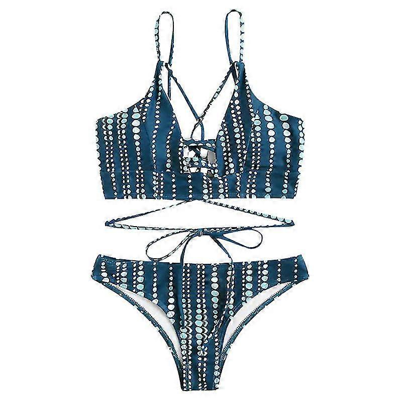 2 stücke Mode Druck Badeanzug-c