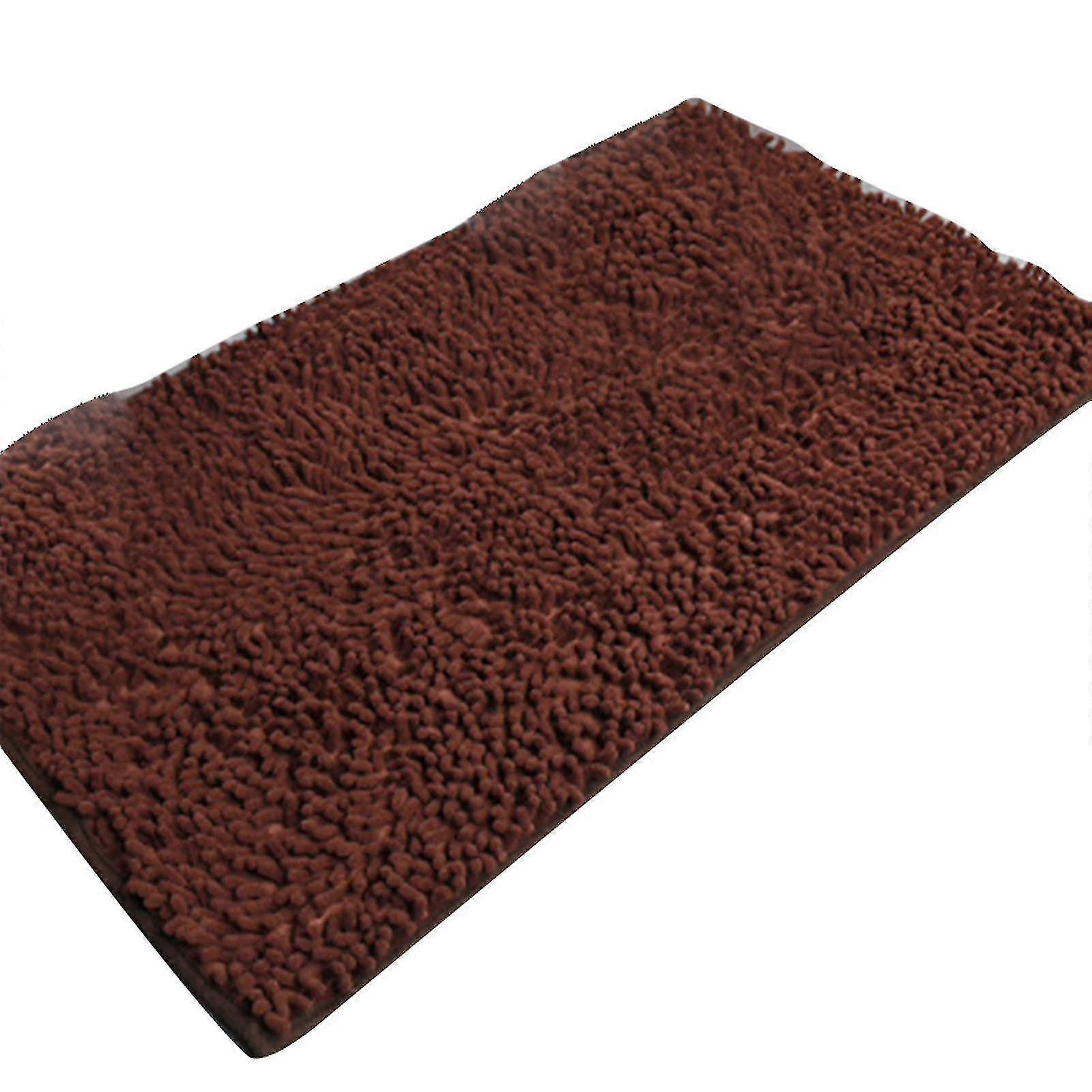 Chenille Bath Mat Soft Shaggy And Comfortable Super Absorbent And Thick Non-slip