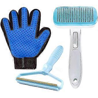 Pet Hair Remover Roller Reusable Cat And Dog, 3in1, Grooming Glove, Cat Grooming Gift