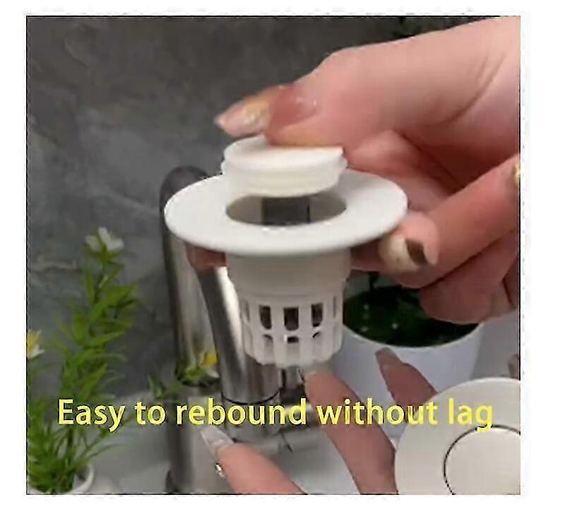 Basin Press Filter Element,Universal Bathroom Wash Basin Drain Plug Press Bounce