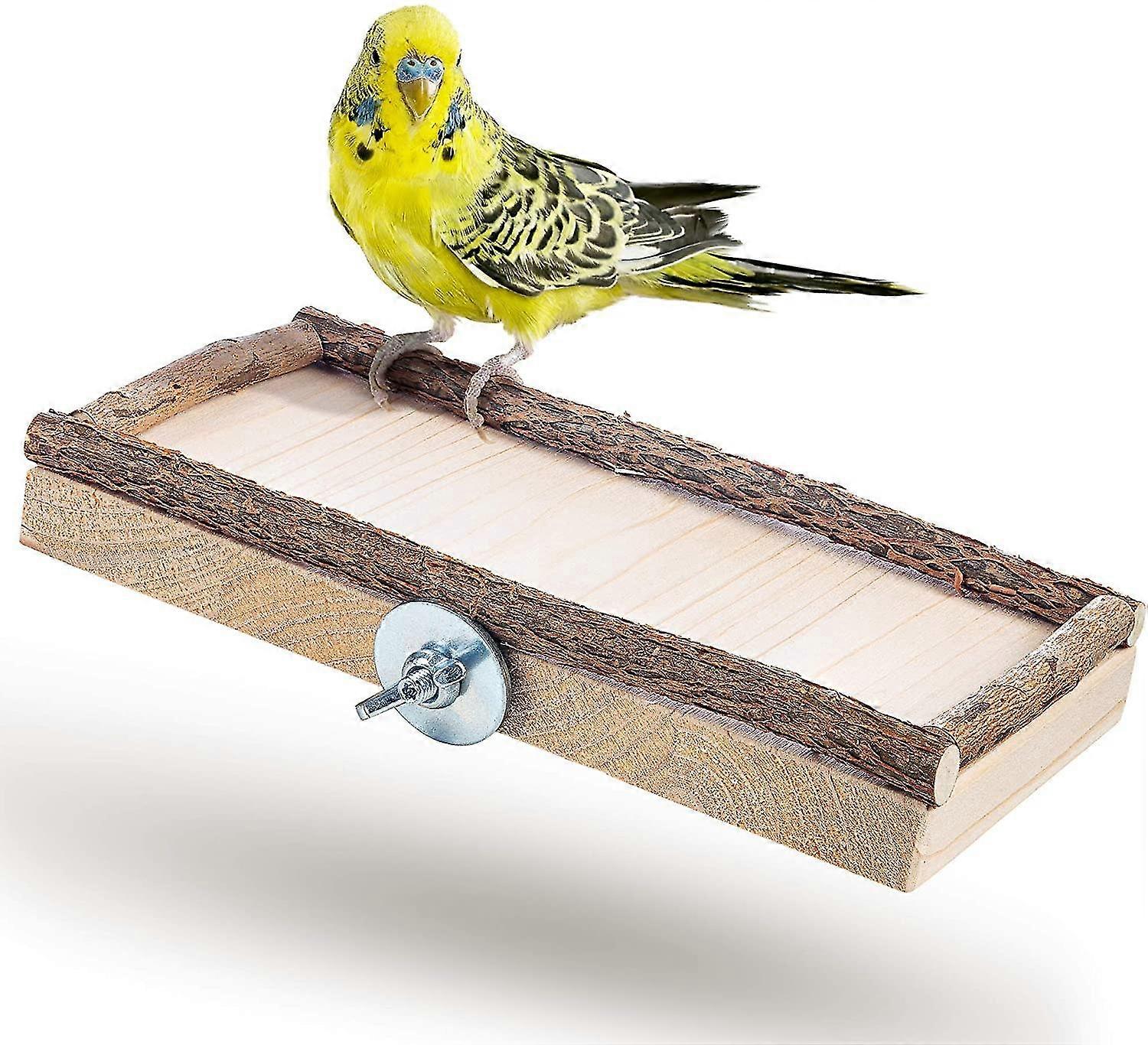 スーパーシートボード20x10cmコカティエル|用天然木付きオウムバードケージプラットフォーム|トレイ、バードアクセサリー