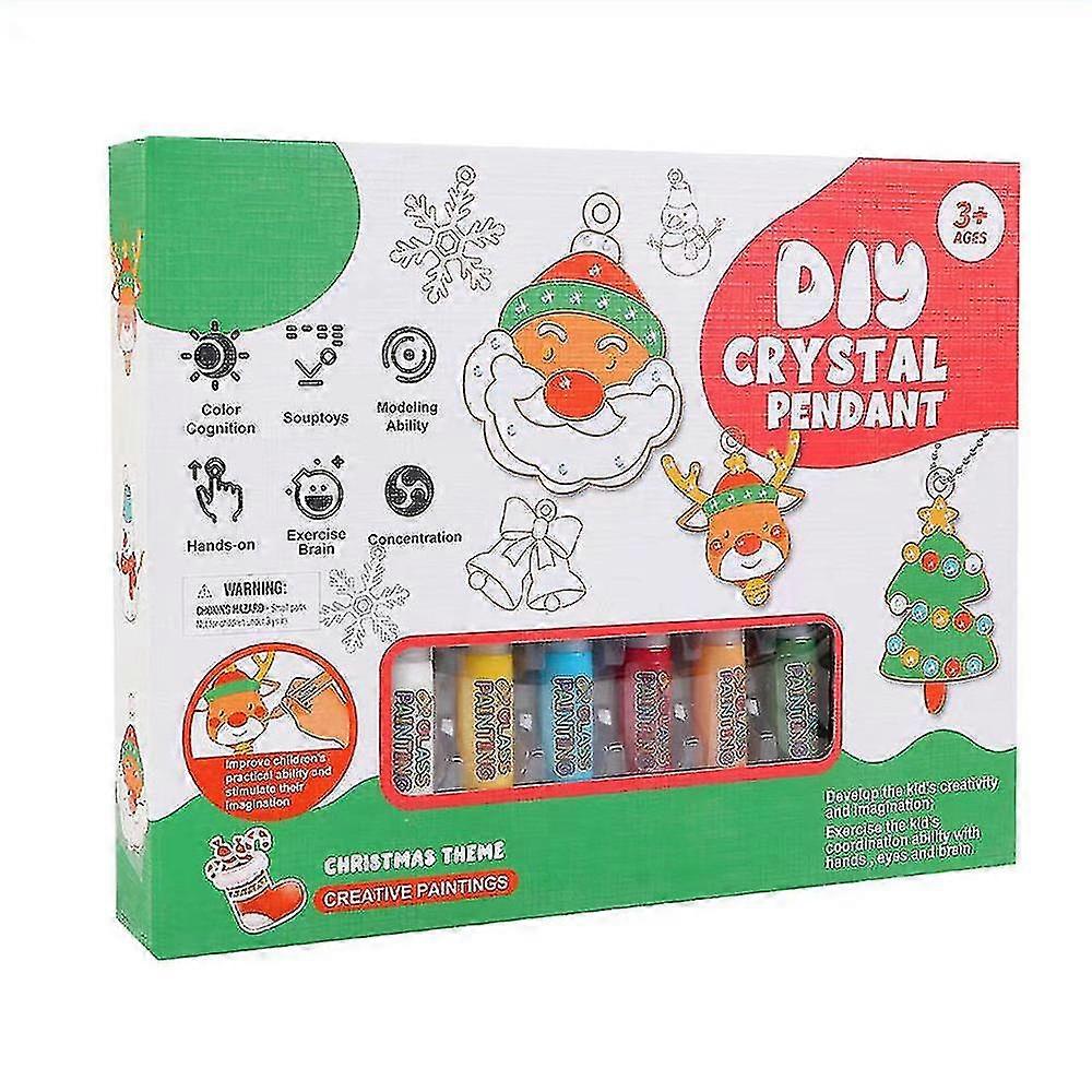 2024 DIY كريستال الطلاء الفنون والحرف قلادة مجموعة, أطفال دي كريستال الماس اللوحة الحرف اليدوية مجموعات هدية