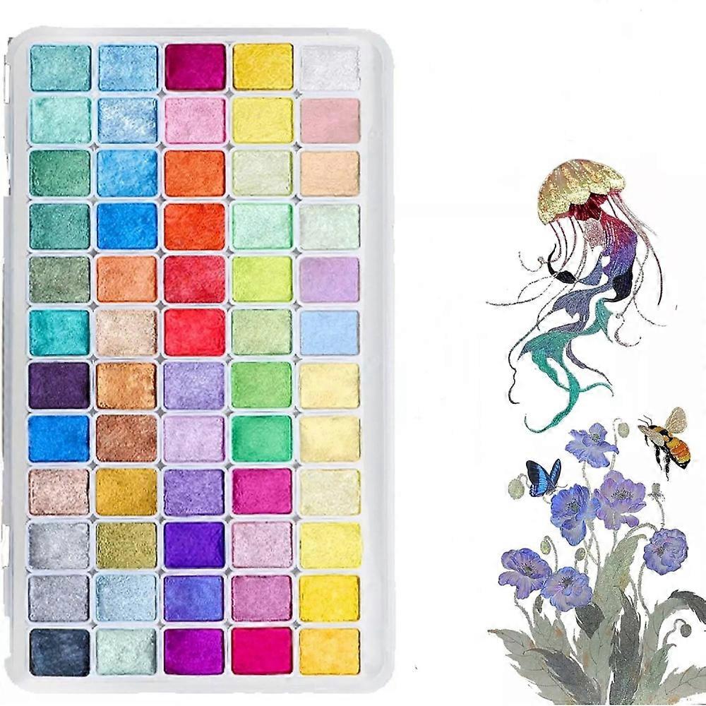 Verschiebendes Aquarell-Malset, Forestey Color Glitter Aquarellfarbe