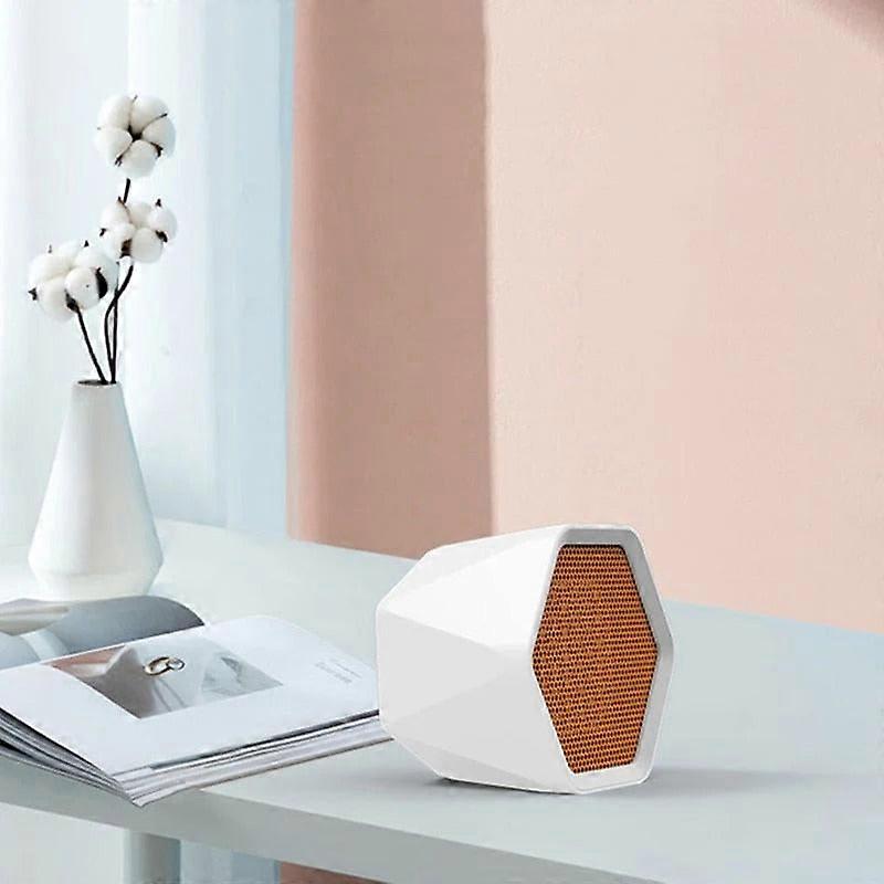 Hexagonal Mini Electric Heater With Temperature Control - Desktop Air Warmer Fan
