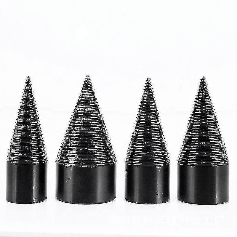 Wood Splitter Drill Bit Electric Drill Bits Chop Wood Splitting Tool Cone Splitters For Hand Drill Stick(round)