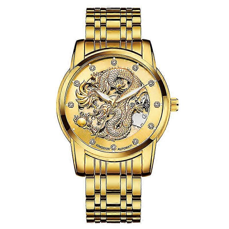 Birodalmi arany sárkány csontváz óra