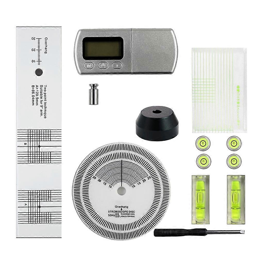 LCD Digital Dynamomter Turntable Stylus Vinyl Phono Cartridge Tuning Kit