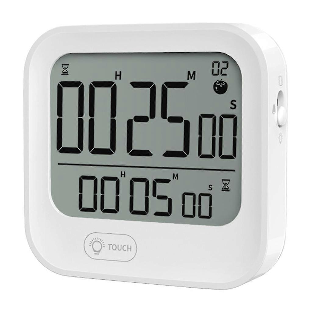 Simple Kitchen Timer with 3 Groups Alarm 12/24H Counter for Cooking Exercise