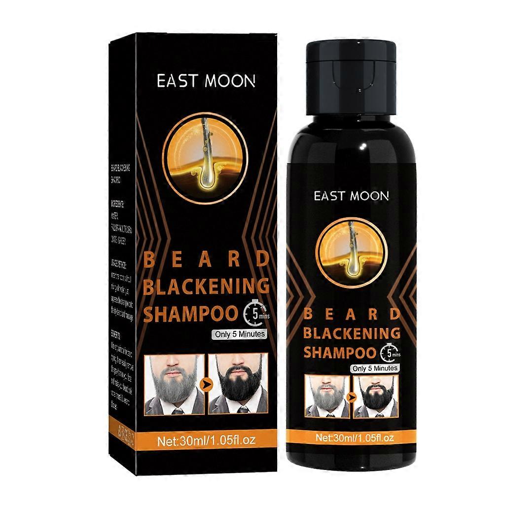 Beard Blackening Shampoo Beard Dye Shampoo för att minska vit skäggfärg