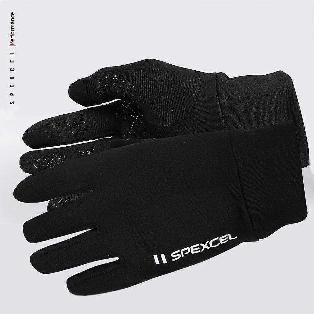 SPEXCEL NEW PRO TEAM Winter Thermal Fleece Cycling gloves full finger road race bicycle gloves Black