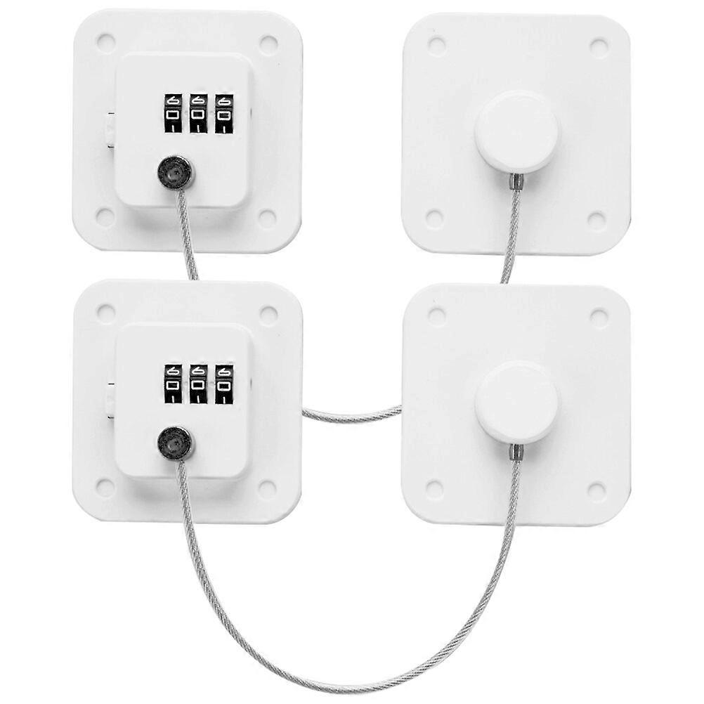 2pcs Refrigerator Locks Refrigerator Door Locks Fridge Locks Freezer Combination Locks