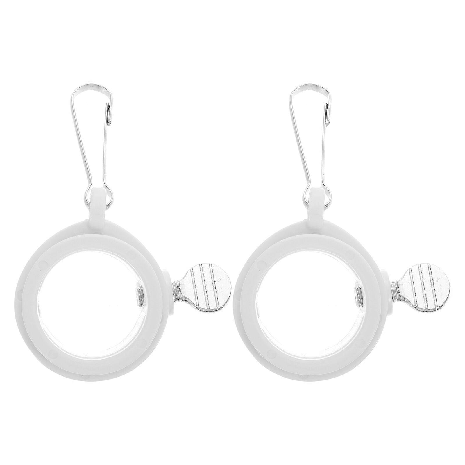 Lot de 2 anneaux de fixation pour mât de drapeau avec crochet, clips