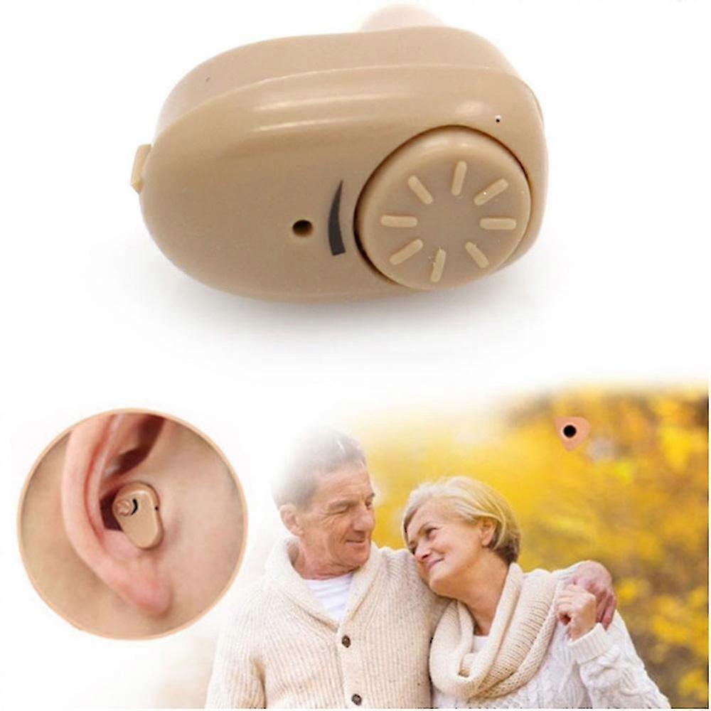 Mini Invisible In Ear Hearing Aid Sound Amplifier Voice Enhancer For Elderly Deaf