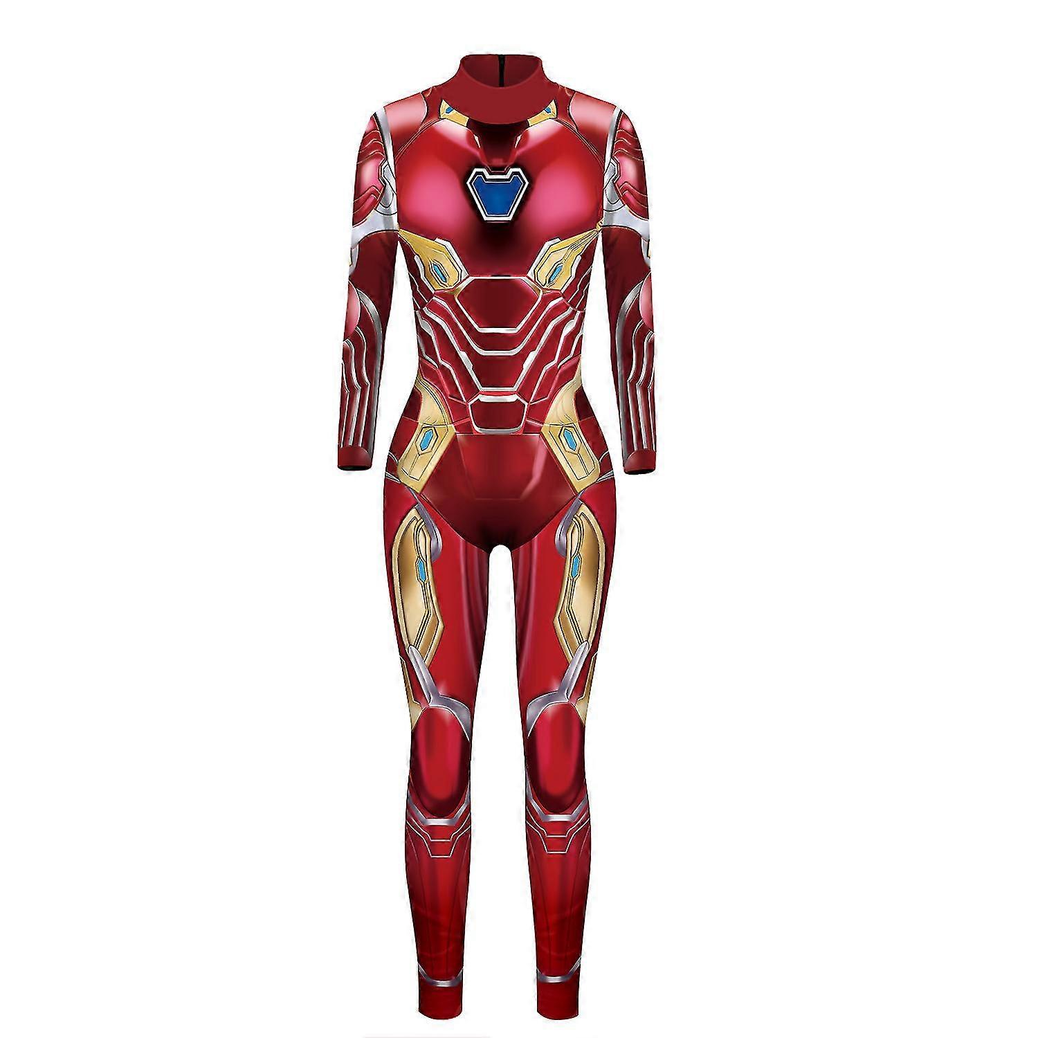 3d Iron Women Bodysuit Stretch Cosplay Jumpsuits