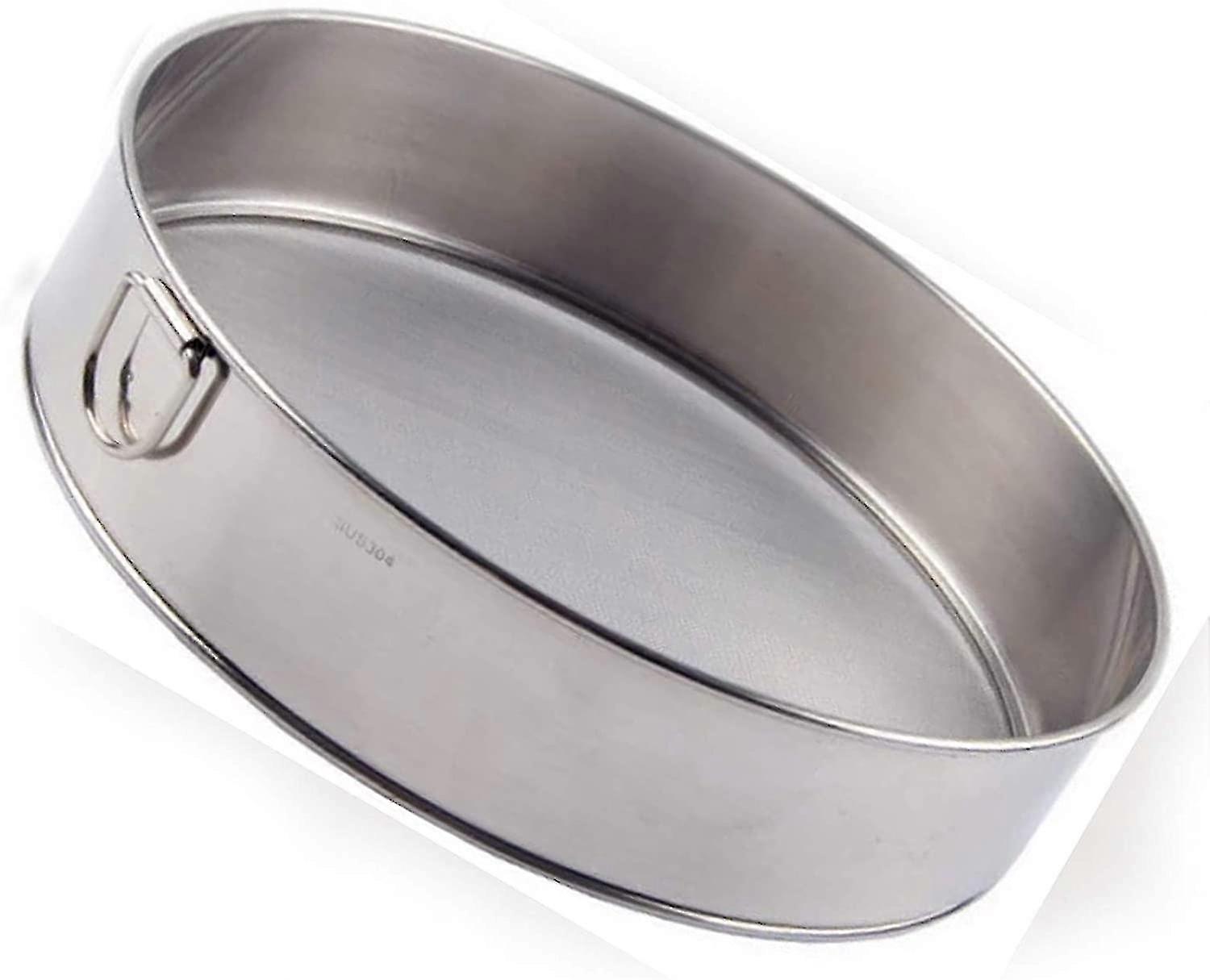 Peneira de farinha de aço inoxidável redonda profissional com 60 malha (7,9 polegadas)