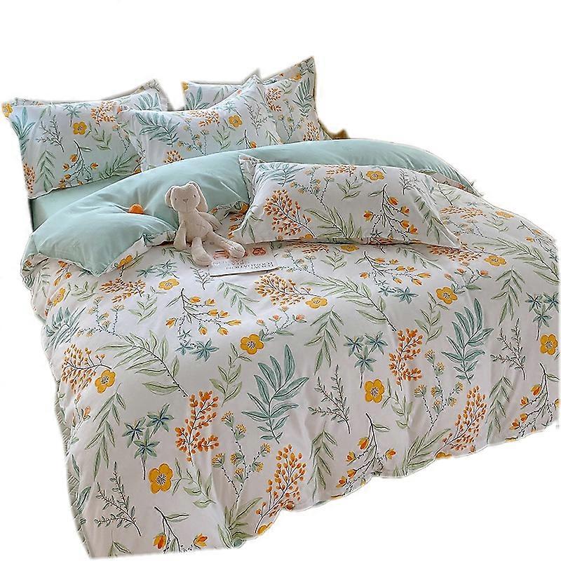 New Flora Cotton Duvet Covers Bed sheets with Pillowcase Beding Set 4pcs/3pcs
