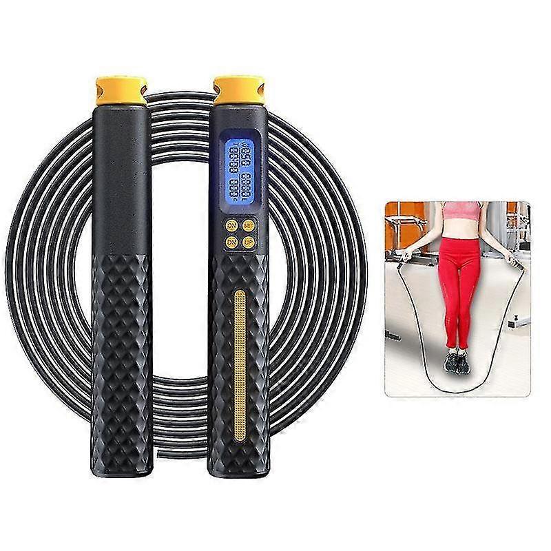 Jump Rope Electronic Counting Skipping Rope Count Function Cordless Long Rope