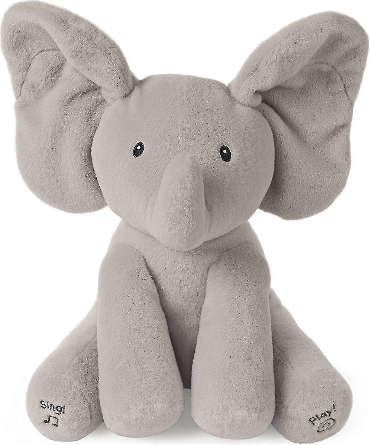 Stuffed Animal Plush, Gray, 12"