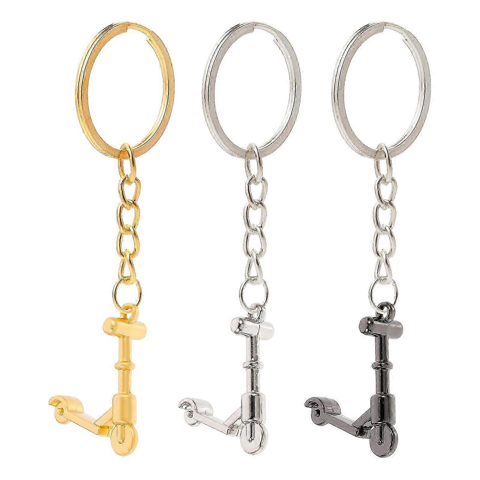 3pcs Premium Mini Scooter Key Chains Scooter Key Chains Scooter Key Rings