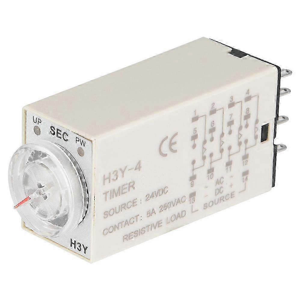 H3Y-4 Time Relay Pointer Control Delay Timer Control Switch 14-Pin 24VDC (30S) s202412241403
