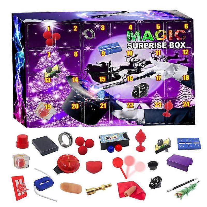 2023 Christmas Advent Calendar 24Days Countdown Magic Sensory Fidget Toys Set Gift Boxes Room Decorative for Children