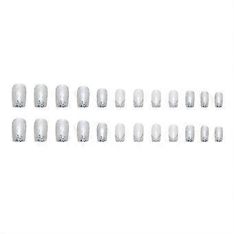 Glanzende pailletten decoraties nep nagels unieke trendy decoraties nagel decor lijm modellen