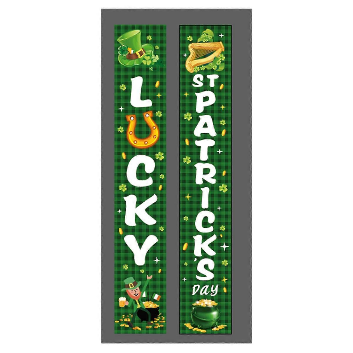 Patrick's Day Banner Pair - Four-Leaf Magic Festival