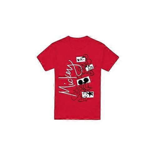 ディズニーメンズミッキーマウス幾何学的形状Tシャツ