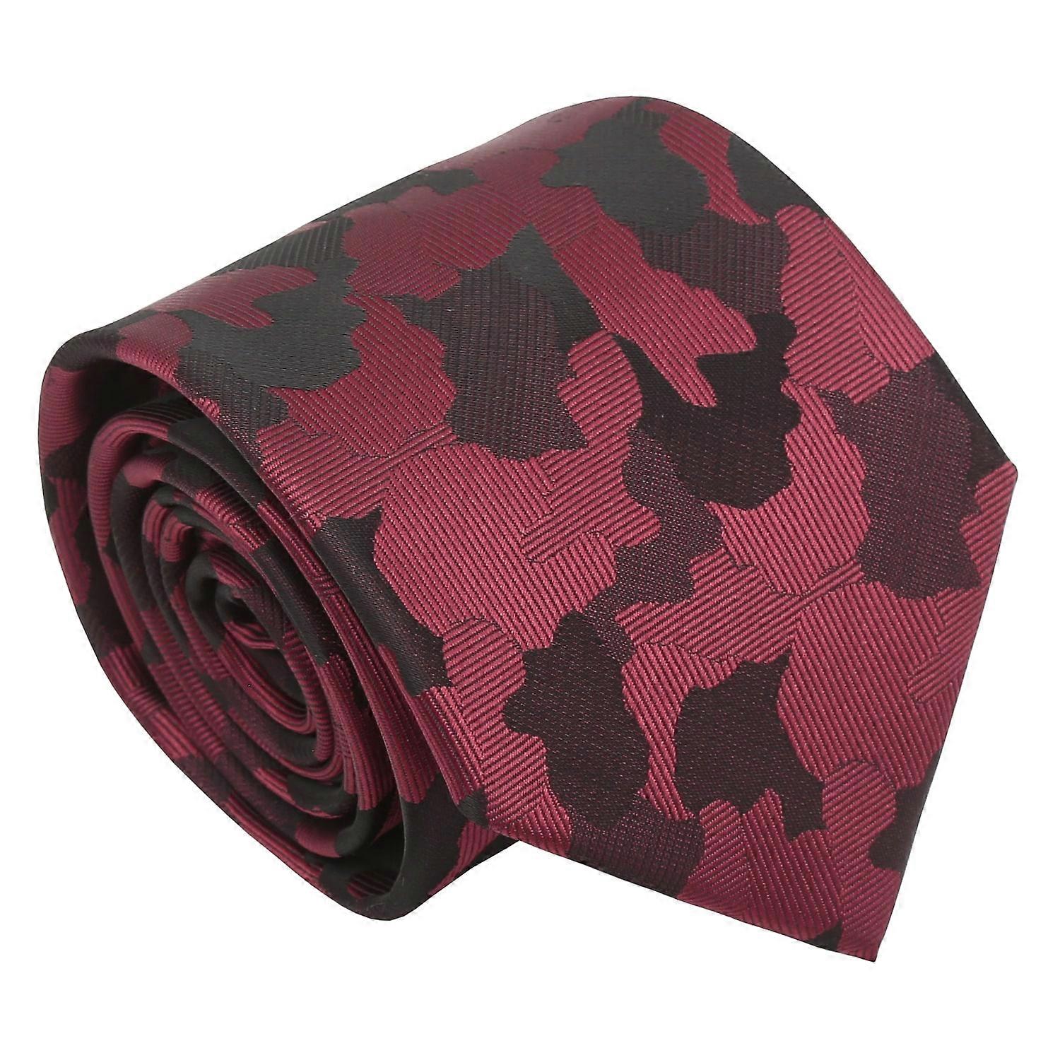 Burgundy Camouflage Tie