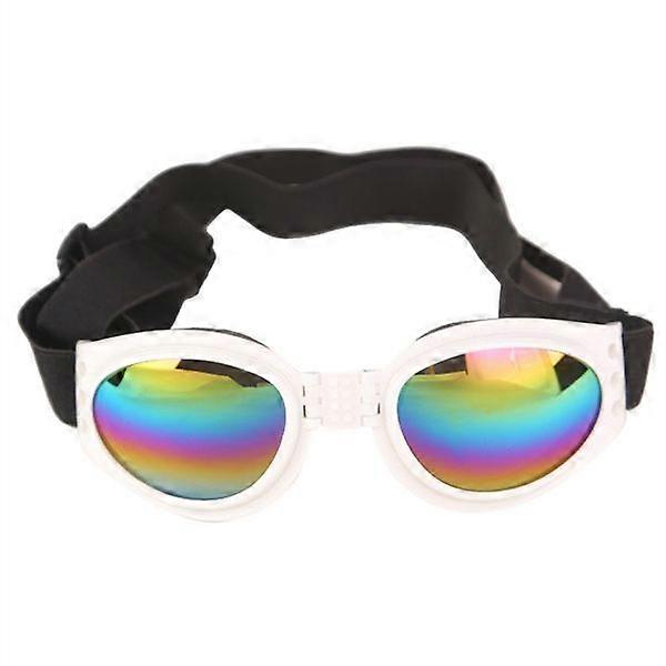 משקפי שמש לחיות מחמד לכלב גודל חופשי פלסטיק מתכוונן עמיד רוח משקפי בטיחות