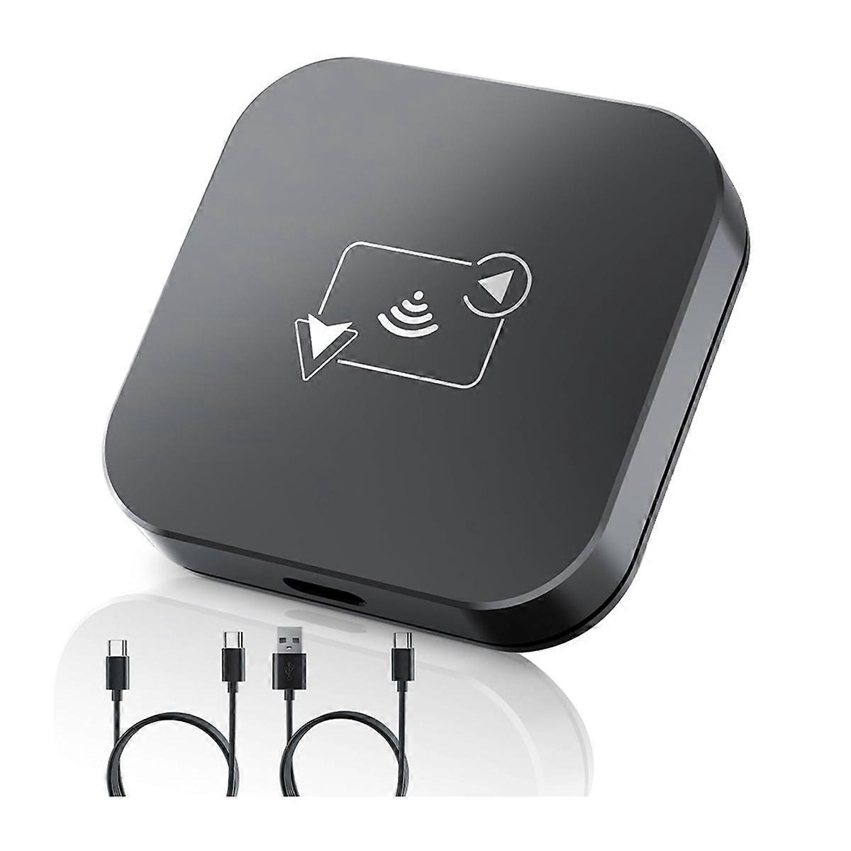 2 in 1 Wireless CarPlay Adapter Android Auto Wired to Wireless Smart Box Adapter for + Android+Car