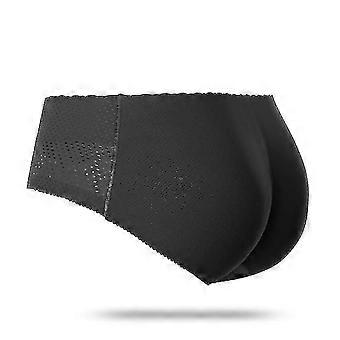 Vrouwen Gewatteerde Push-up Slipje Butt Lifter Shaper Nep Kont S Lage taille 139black