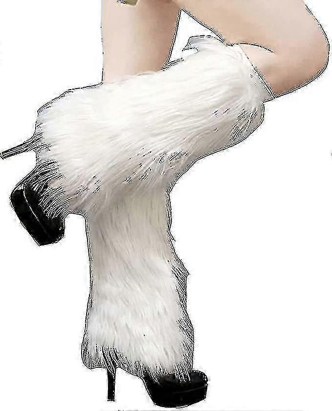 Tianrui Faux Fur Noha Teplejšie Plyšové dlhé nohy Boot manžety Kryt