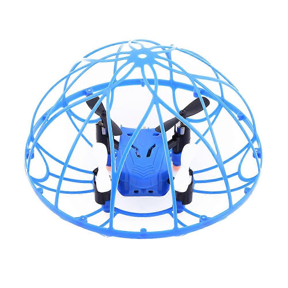 Mini RC Quadcopter Headless Mode Rugby Shape Remote Control Drone Toy (Blue)
