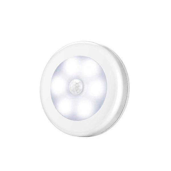 Led Wireless Round Motion Sensor Night Light Battery Powered Cabinet Night Lamp Bedside Lights For Bedroom Home Closet Lighting