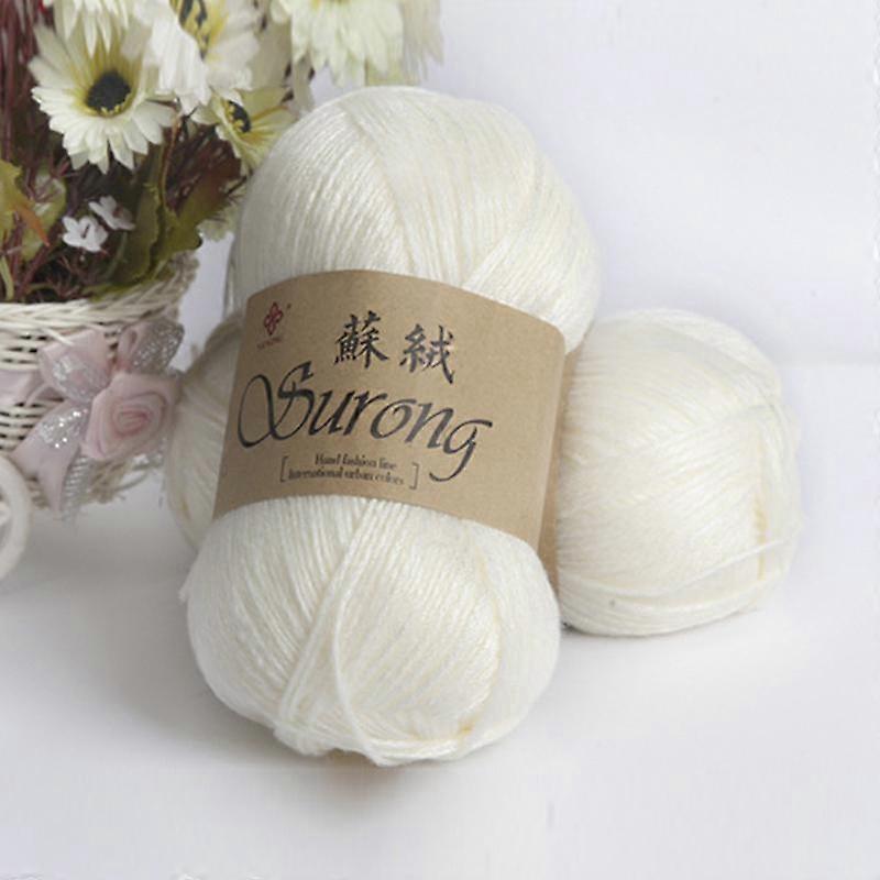 1PC Shine Cotton Long Velvet Yarn Weaving Wool Reflective Keep Warm Crochet Manual Thick Yarn
