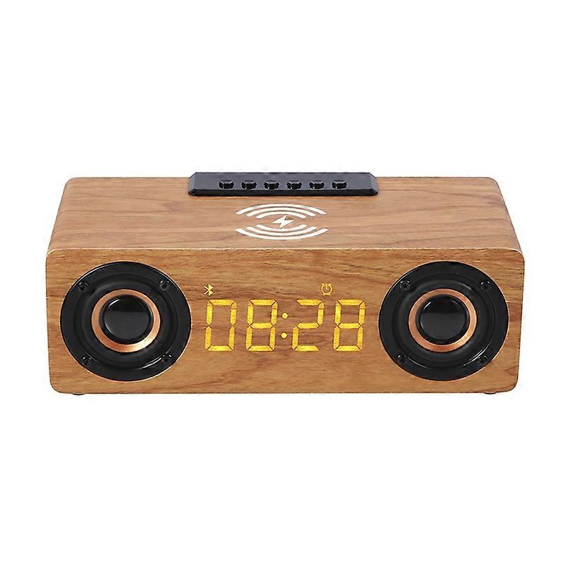 K1 Multifunctional Desktop Wooden Bluetooth Speaker Wireless Loudspeaker